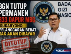 Tutup Permanen 833 Dapur MBG, 261 Pegawai Non-ASN Dipecat.