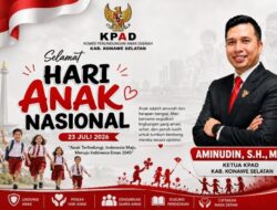 Hari Anak Nasional 2026, Ketua KPAD Konawe Selatan Tekankan Perlindungan Anak yang Berimbang.