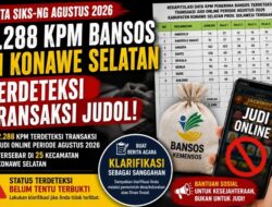 2.288 KPM Bansos di Konawe Selatan Terdeteksi Transaksi Judol.