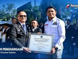 Kanwil Kemenkum Sultra Beri Penghargaan kepada LBH HAMI Konawe Selatan.