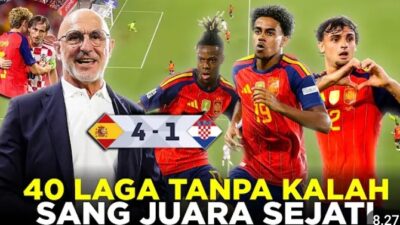 Spanyol Mengamuk! Kroasia Dibantai 4-1,Siapa yang Bisa Menghentikan La Roja?